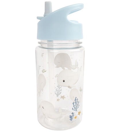 Filibabba Drikkedunk - 400 ml - Christian's Whale Tales - Blue
