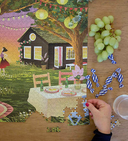 Vissevasse Puslespil - 1000 Brikker - Garden Party