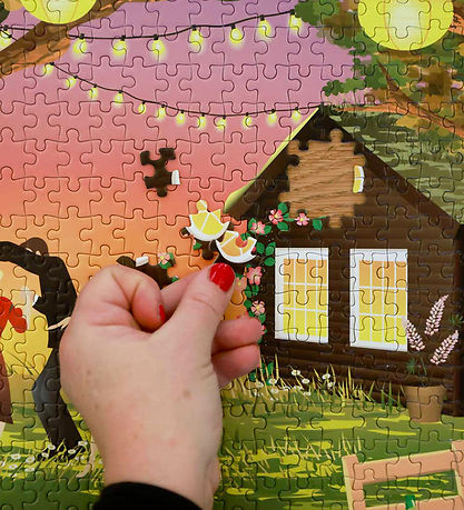 Vissevasse Puslespil - 1000 Brikker - Garden Party