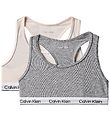 Calvin Klein Toppe - 2-pak - Silverpeony/GreyheatherPink