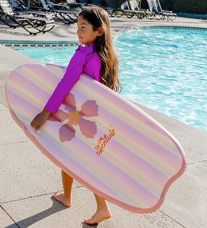 Swim Essentials Flyder -  Inflatable Surfboard Pink Flower Marke