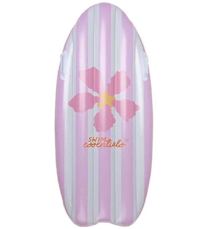 Swim Essentials - Bademadras 120 Cm Med Håndtag - Pink Flower Market Surfboard