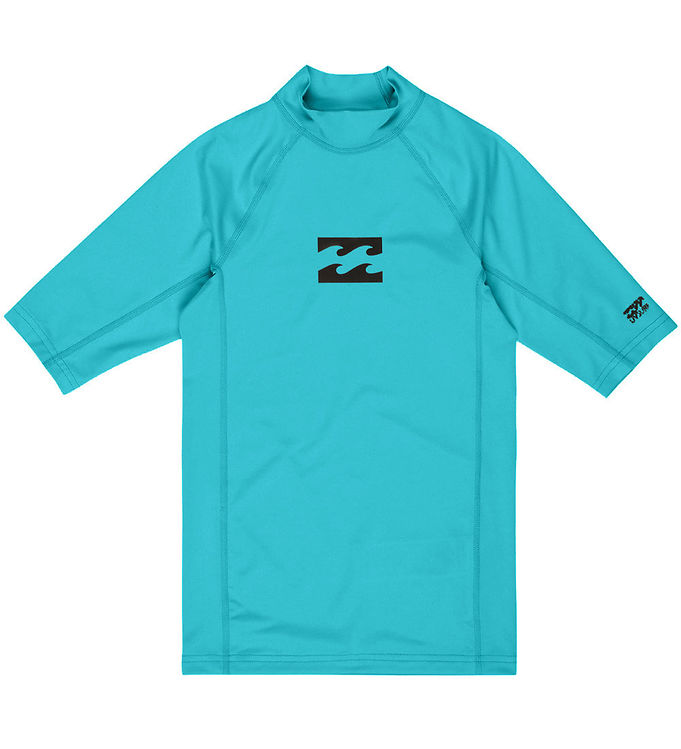 Billabong Badebluse - Waves All Day - Turkis m. Print