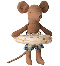 Maileg Bamse - Beach Mouse Whith Float - Little Brother - Yellow