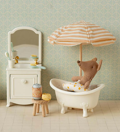 Maileg Bamse - Beach Mouse Whith Float - Little Brother - Yellow