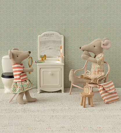 Maileg Dukketilbehør - Toilettaske - Blue Stripe