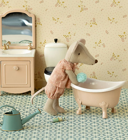 Maileg Miniatura Badekar - Mouse - Rose