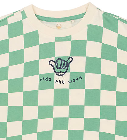 The New T-shirt - TnTiago - Creme De Menthe Check