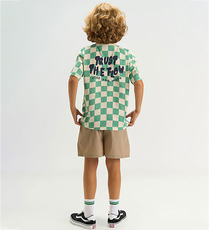 The New T-shirt - TnTiago - Creme De Menthe Check