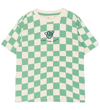 The New T-shirt - TnTiago - Creme De Menthe Check