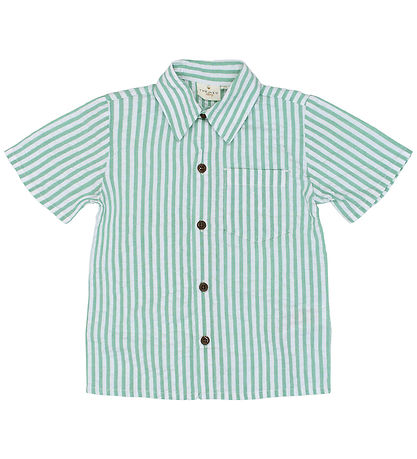The New Siblings Skjorte - TnstTate - Creme De Menthe Striped