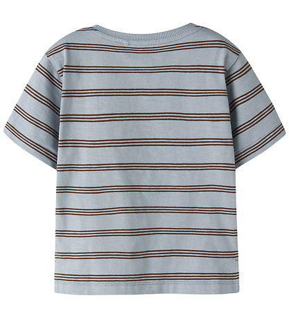 Name It T-shirt - NmmVoby - Blue Fog/Chestnut