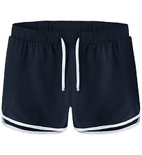 LMTD Shorts - NlfBenedicte - Dark Sapphire/W. Bright White