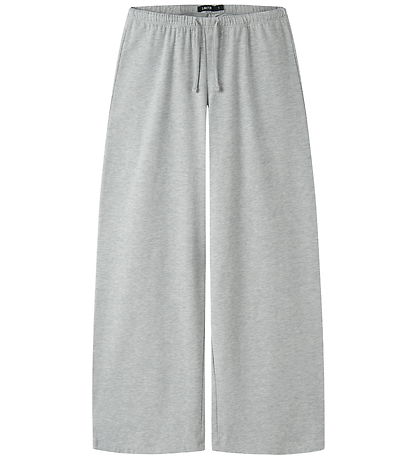 LMTD Bukser - Wide - NlfBenedicte - Light Grey Melange