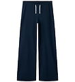 LMTD Bukser - Wide - NlfBenedicte - Dark Sapphire/W. Bright Whit