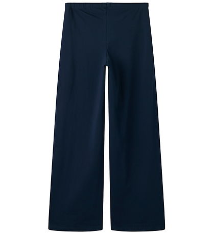 LMTD Bukser - Wide - NlfBenedicte - Dark Sapphire/W. Bright Whit