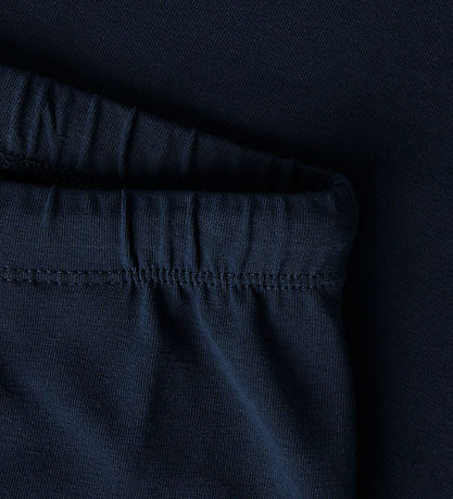 LMTD Bukser - Wide - NlfBenedicte - Dark Sapphire/W. Bright Whit