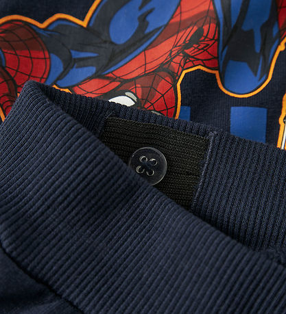 Name It Bukser - Sweat - NmmAlbie - Spiderman - Navy Blazer