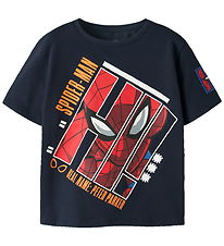 Name It T-shirt - NmmAjit - Spiderman - Navy Blazer