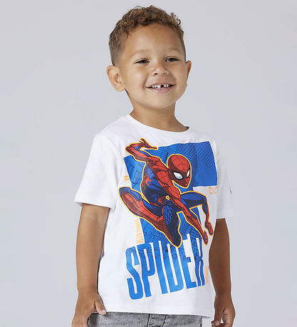 Name It T-shirt - NmmAjit - Spiderman - Bright White
