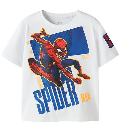 Name It T-shirt - NmmAjit - Spiderman - Bright White