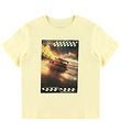 Name It T-shirt - NkmVoto - Double Cream/Race