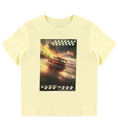 Name It T-shirt - NkmVoto - Double Cream/Race