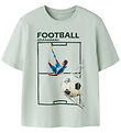Name It T-shirt - NkmVoto - Pale Aqua/Football