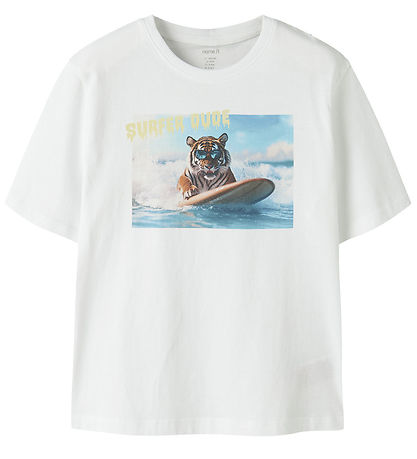 Name It T-shirt - NkmVoto - 2-pak - Bright White/Pale Aqua
