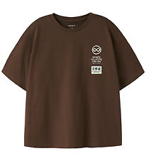 Name It T-shirt - NkmJull - Chestnut