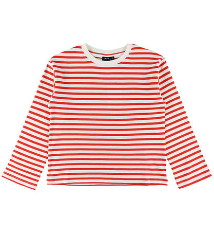 LMTD Bluse - NlfRain - High Risk Red/Gardenia
