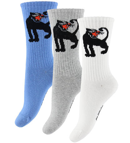 Mini Rodini Strømper - 3-pak - Panther - Multi