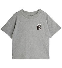 Mini Rodini T-shirt - Panther - Grey Melange