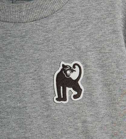 Mini Rodini T-shirt - Panther - Grey Melange