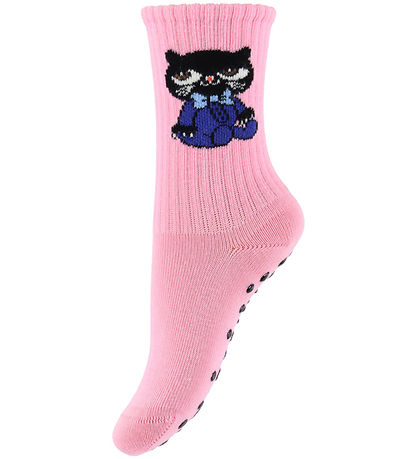 Mini Rodini Strømper m. Dupper - 3-pak - Cats - Multi