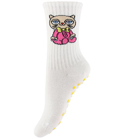 Mini Rodini Strømper m. Dupper - 3-pak - Cats - Multi