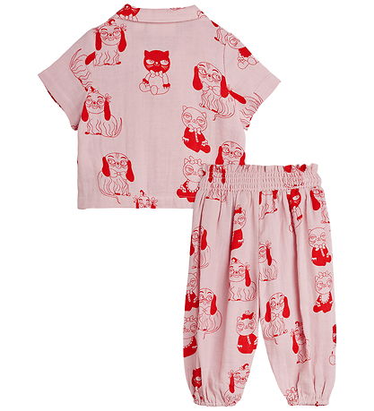 Mini Rodini Sæt - Musselin - Minibabies - Pink