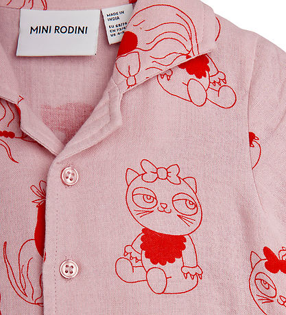 Mini Rodini Sæt - Musselin - Minibabies - Pink