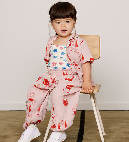 Mini Rodini Sæt - Musselin - Minibabies - Pink