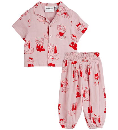 Mini Rodini Sæt - Musselin - Minibabies - Pink