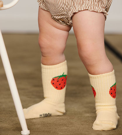 Mini Rodini Strømper - 2-pak - Strawberry - Multi