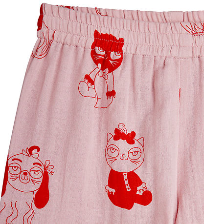 Mini Rodini Bukser - Musselin - Minibabies - Pink