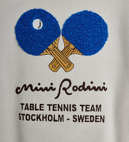 Mini Rodini Sweatshirt - Table Tennis - Grå