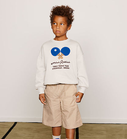 Mini Rodini Sweatshirt - Table Tennis - Grå