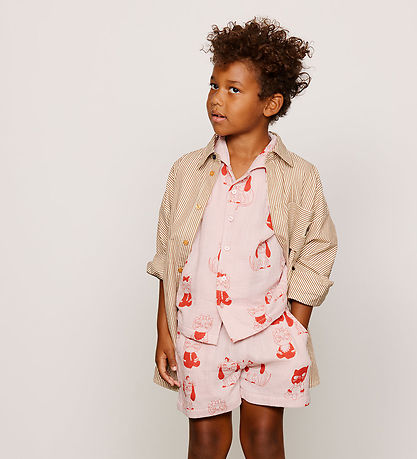 Mini Rodini Skjorte - Musselin - Minibabies - Pink