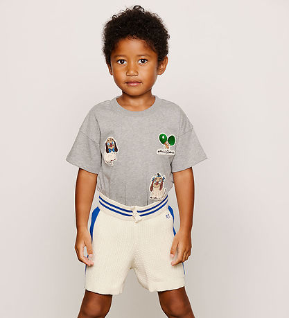 Mini Rodini T-shirt - Minibabies - Grey Melange