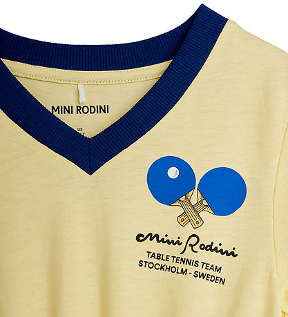 Mini Rodini Kjole - Table Tennis - Gul
