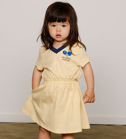 Mini Rodini Kjole - Table Tennis - Gul