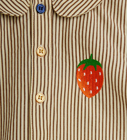 Mini Rodini Sommerdragt - Poplin - Brun