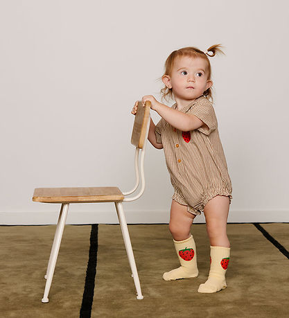 Mini Rodini Sommerdragt - Poplin - Brun